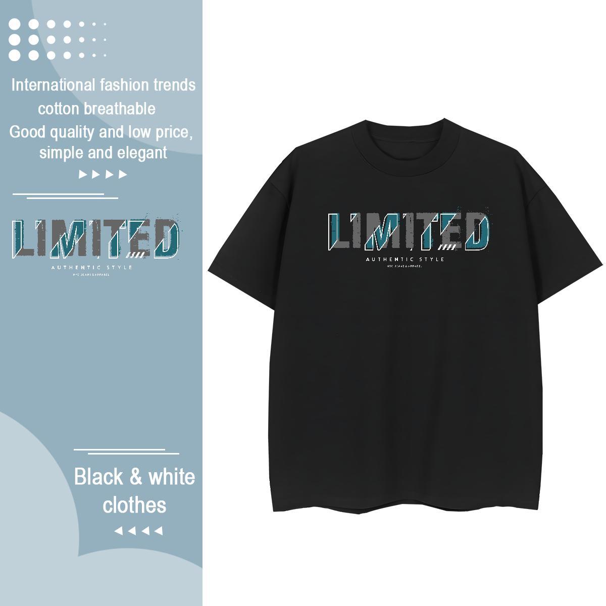 Wholesale Unisex Tshirts 230g 100% Cotton limited Spring Summer T shirt Breathable Soft DIY Anime Tops