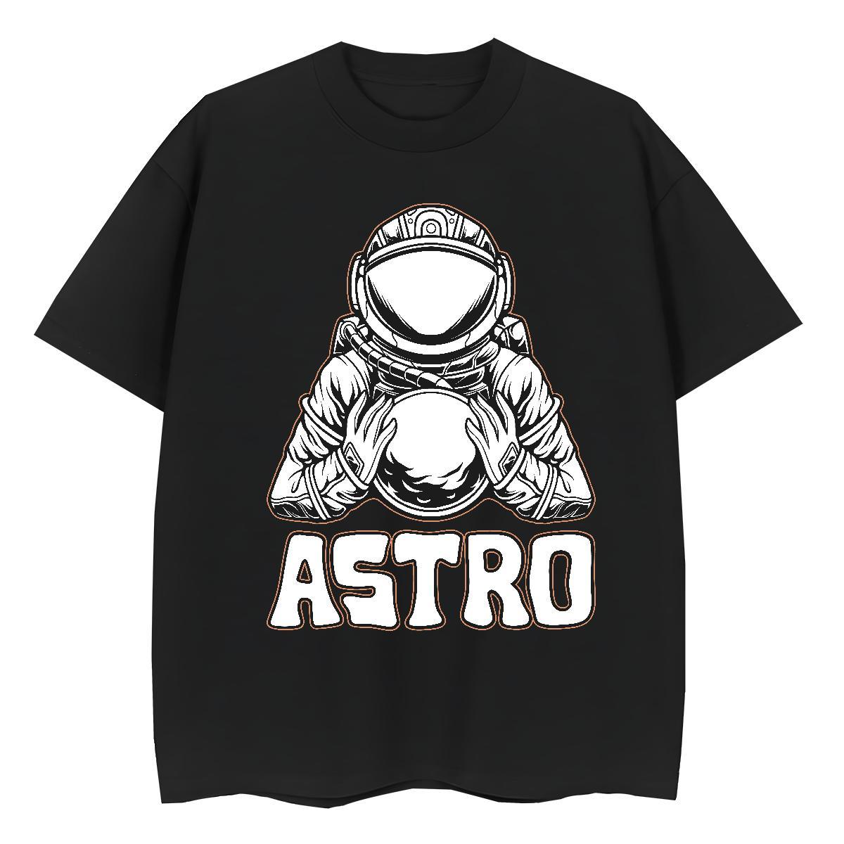 Free Shipping Couples T Shirts 230g Pure Cotton universe Home Outdoor Womens T Shirts Breathable Crew Neck Anime Oversized Tee Shirt