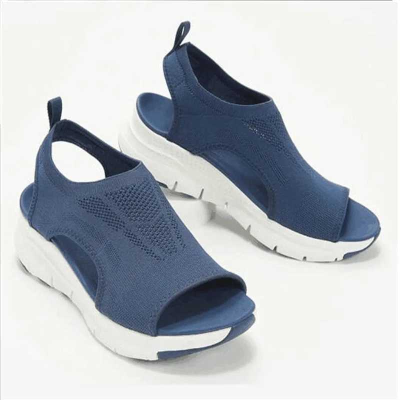 High Quality Casual Sport Sandals Plus Size Womens Shoes Summer Comfort Women Beach Wedge Sandals Women Platform Sandals Roman Sandals T241227