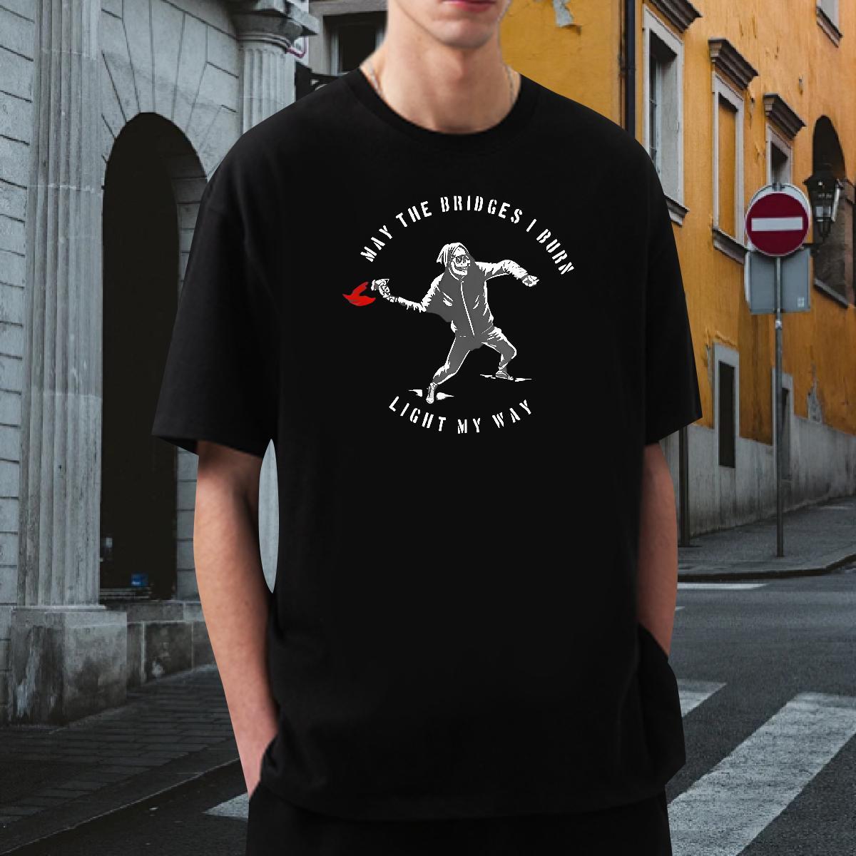 Unisex T-Shirts 230g Pure Cotton skull Summer Casual Custom Print Oversized O-Neck Short Sleeve Men Tops Tees Fashion Designer Tees Shirts