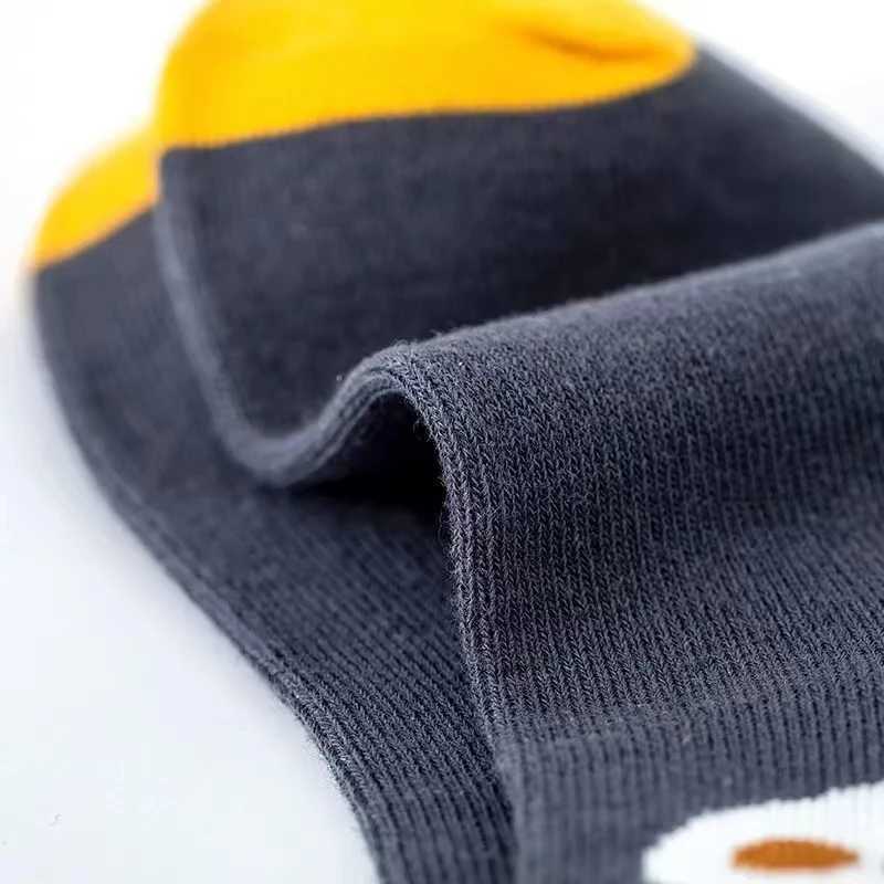 5 Pairs Autumn Fashion Boys Sock for Kids Cute Baby Girl Happy Funny Boat Long Socks White Spring Childrens Clothes CL240824