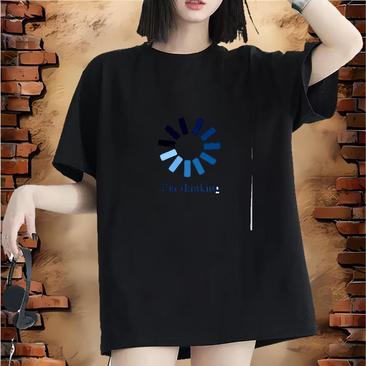 5A Lady T shirt 230g 100% Cotton letter Beach T-Shirts Comfortable Custom Cartoon Wear