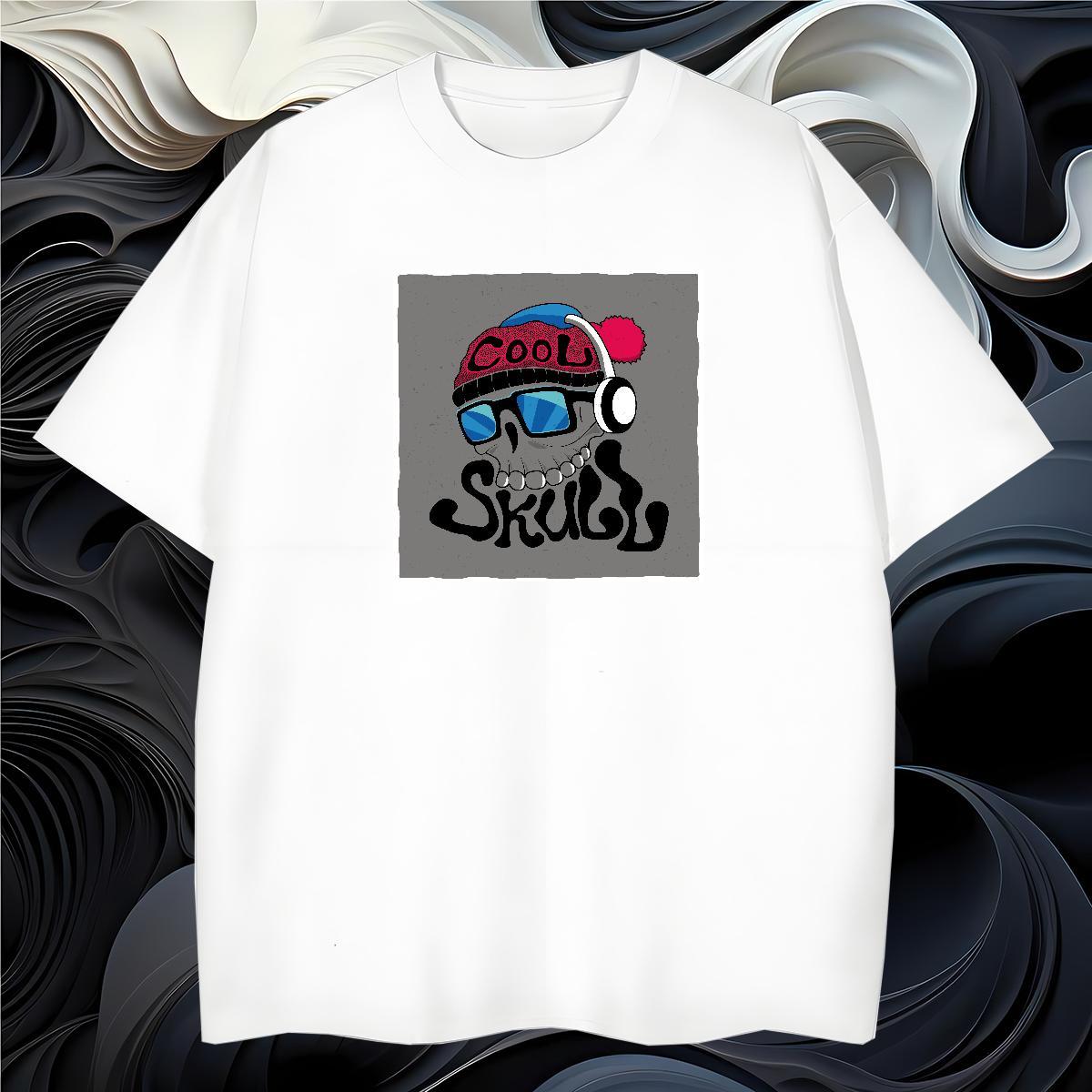 Free Shipping T-Shirts for Men 230g Pure Cotton monster Outdoor Plus Size Cartoon Round Neck Short Sleeve Tshirts Classic Clothes