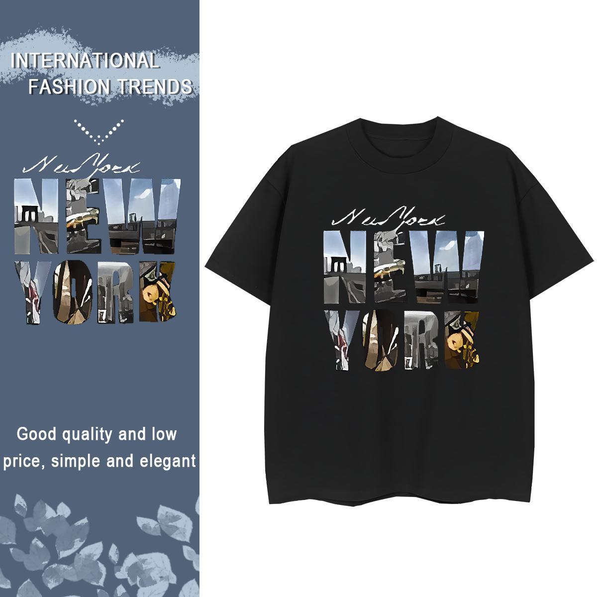 Designer Nice Tshirt for Man Woman 230g Pure Cotton New York Spring Summer T Shirts Women Breathable Short Sleeve Oversized L-4XL Clothes