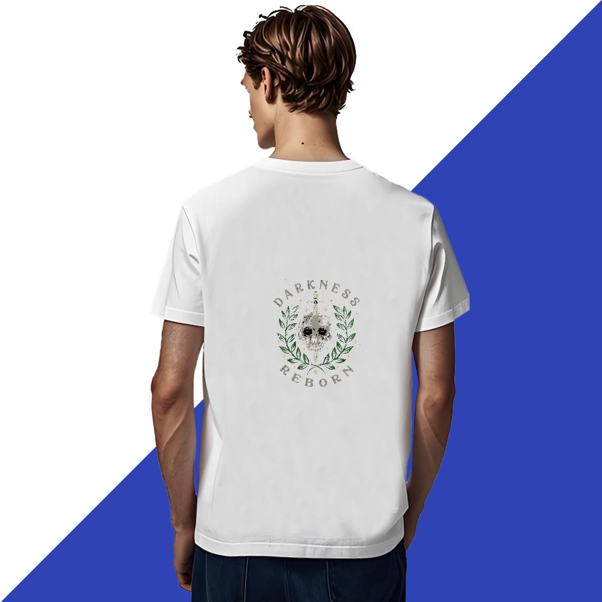 Brand Man T Shirts 100% Cotton 230g skull Street wear Hip Hop Customized Print Short Sleeve O-Neck Mens Tshirts DIY Customized Tops