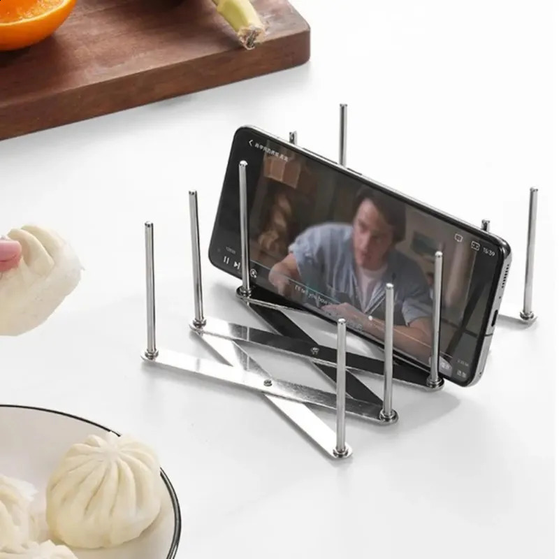 1/2PCS Multifunctional Pot Lid Rack Folding Telescopic Integrated Molding Plate Holder Steaming rack in a pot Dish Storage Rack 240823