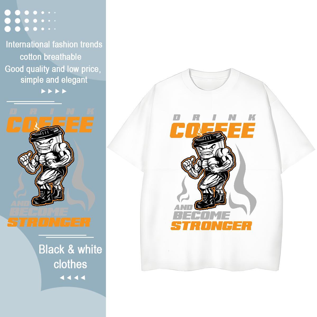 Loose Women Tees 230g 100% Cotton strong Home Outdoor Women T Shirts Breathable Crew Neck Cartoon Anime Tees Shirts