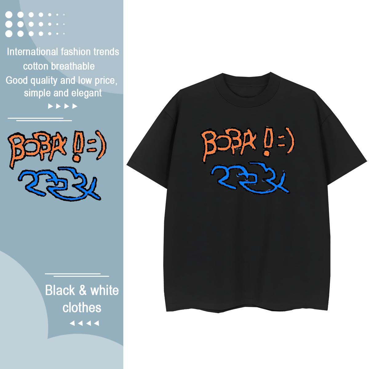 Cool Design Mens T Shirts 230g Pure Cotton letter Summer Casual Asian Size Breathable Crew Neck Tshirt for Man Woman Fashion Tees Shirts