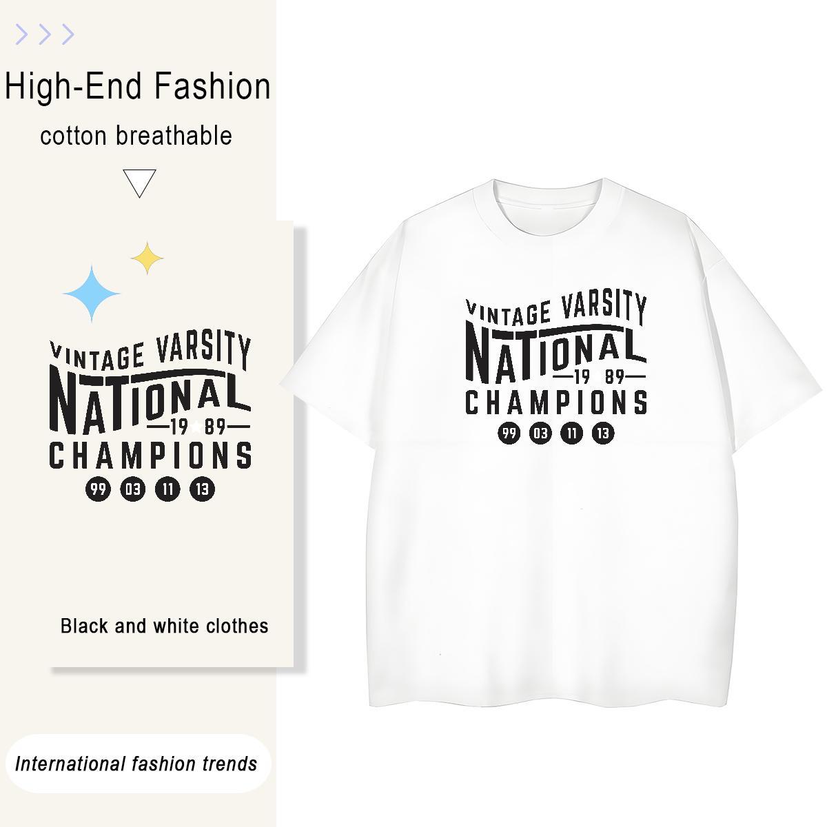 5A Lady T shirt 230g Cotton letter Casual Sport Womens T Shirts Short sleeve Soft Custom Print Oversized Tops