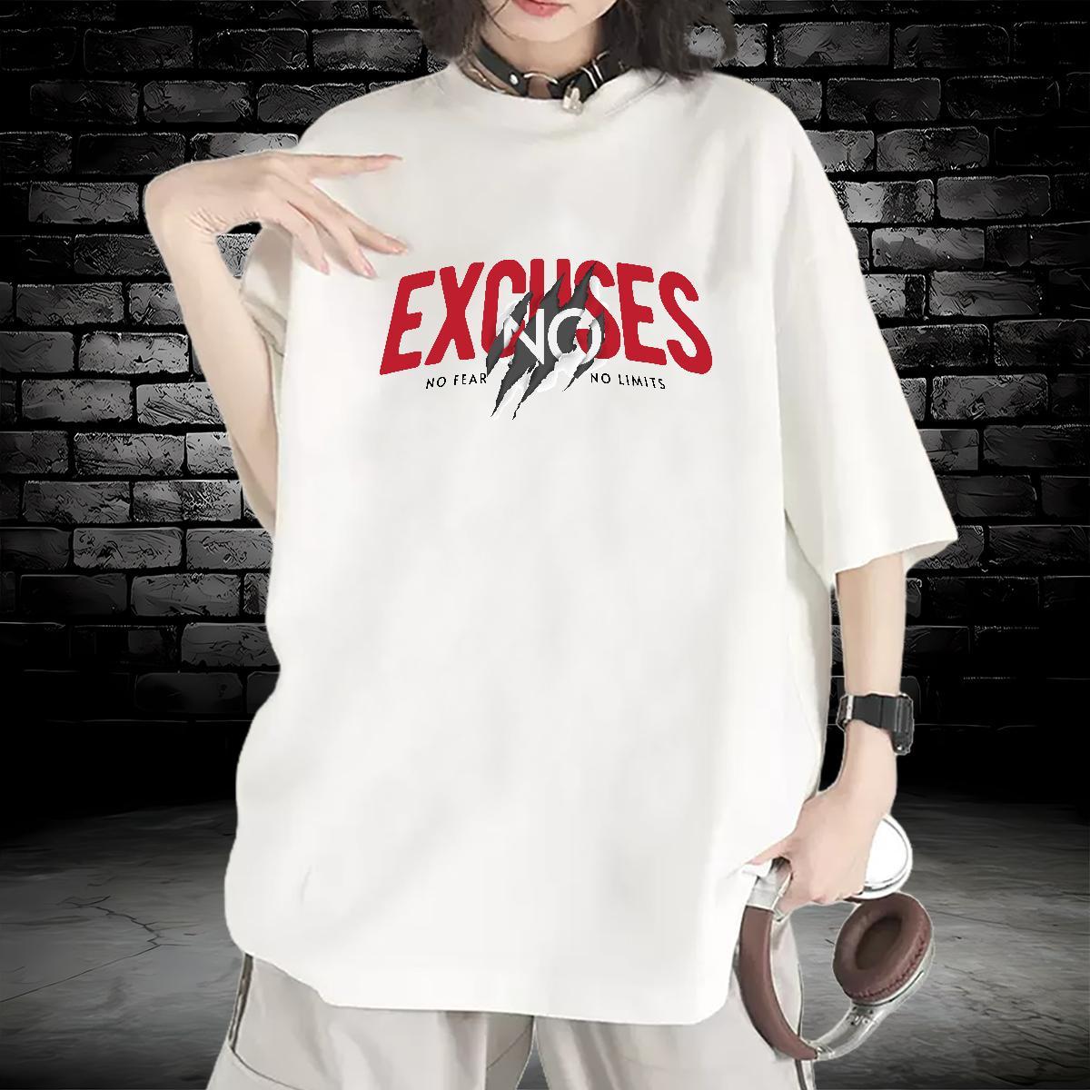 Free Shipping Unisex Tshirts 100% Cotton 230g letter Street T shirt Breathable Crew Neck Cartoon Printing L-4XL Tops Shirt