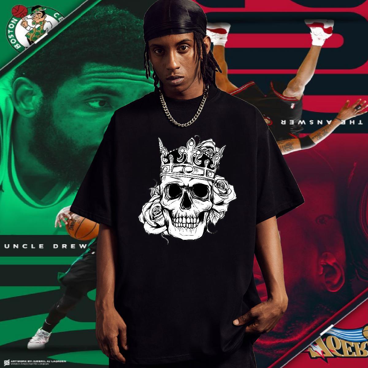 Popular T Shirt For Man 100% Cotton 230g skull Home Outdoor Plus Size Cartoon Crew Neck Breathable Mens Tshirts Fashion New Tops