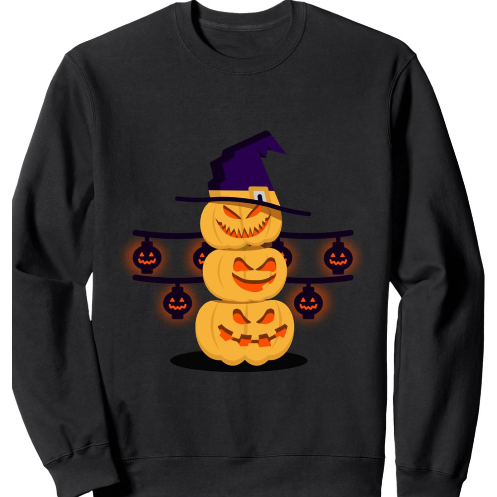 Long Sleeve Shirts for Men sweatshirt Funny and Scary Halloween Pumpkins Snowman Gift Sweatshirt T shirt Tee Streetwear Casual tops clothes 2025