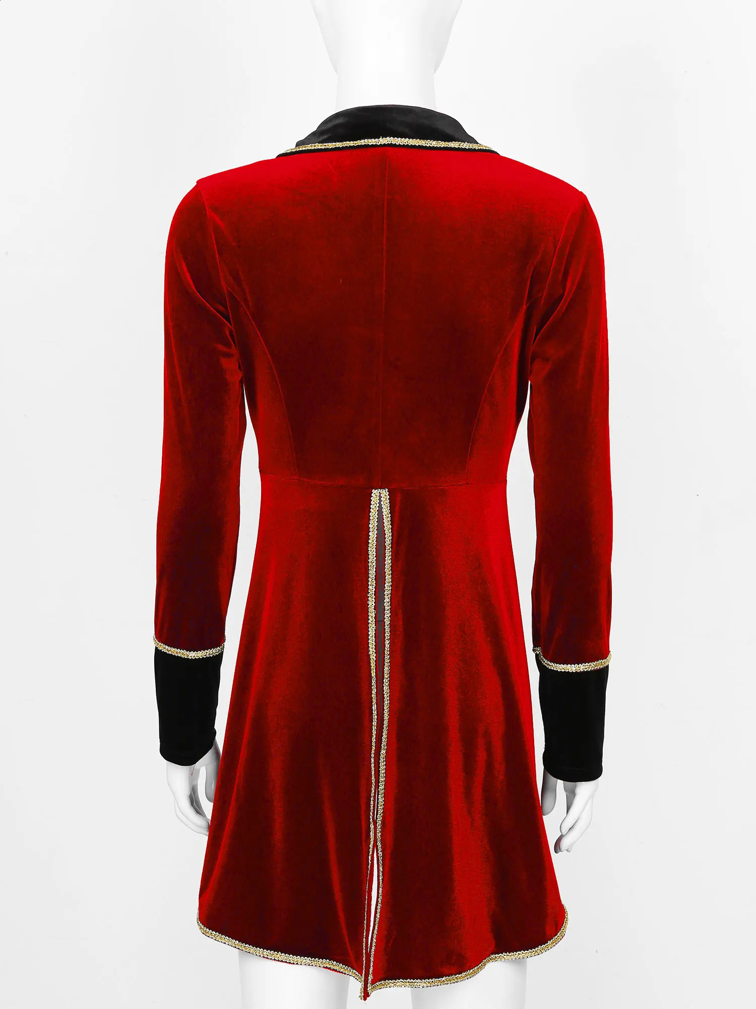 Halloween womens adult circus costume velvet long sleeved jacket Christmas carnival roleplaying holiday 240823
