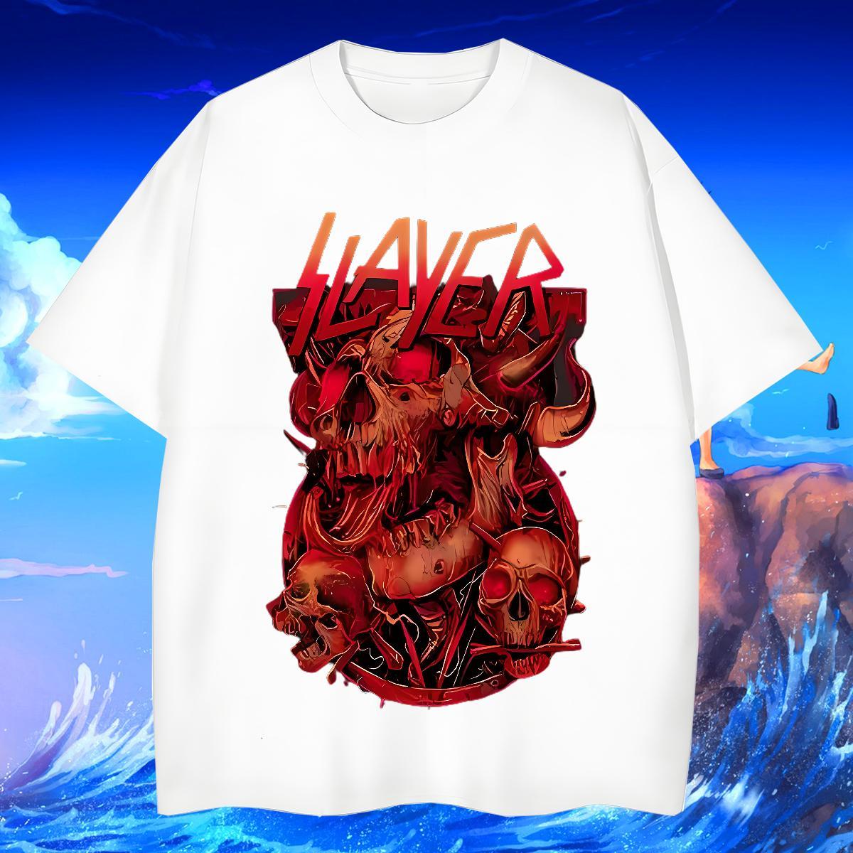 Popular T shirt 230g Cotton skull Hip Hop Street Oversized 4XL Breathable Crew Neck Men Tees DIY Tops