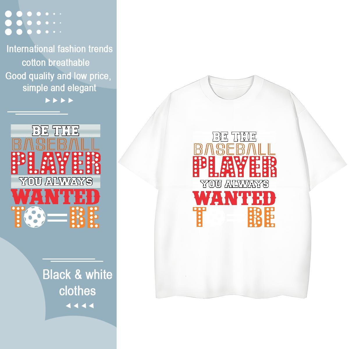 Designer Nice Women Tees 230g Pure Cotton baseball Hip Hop Street T Shirt For Woman Breathable Short Sleeve Custom Printing Tops Shirt