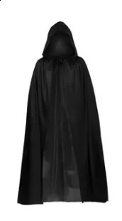 Halloween Cape cosplay wizard death witch dress party black hooded cape womens clothing horror 240823