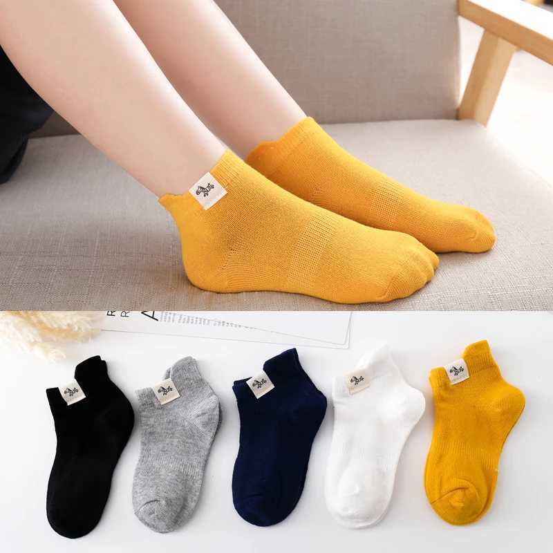 5 pairs 1-9 year old childrens socks Spring and Summer thin boys breathable short socks Childrens cute cartoon sport CL240824