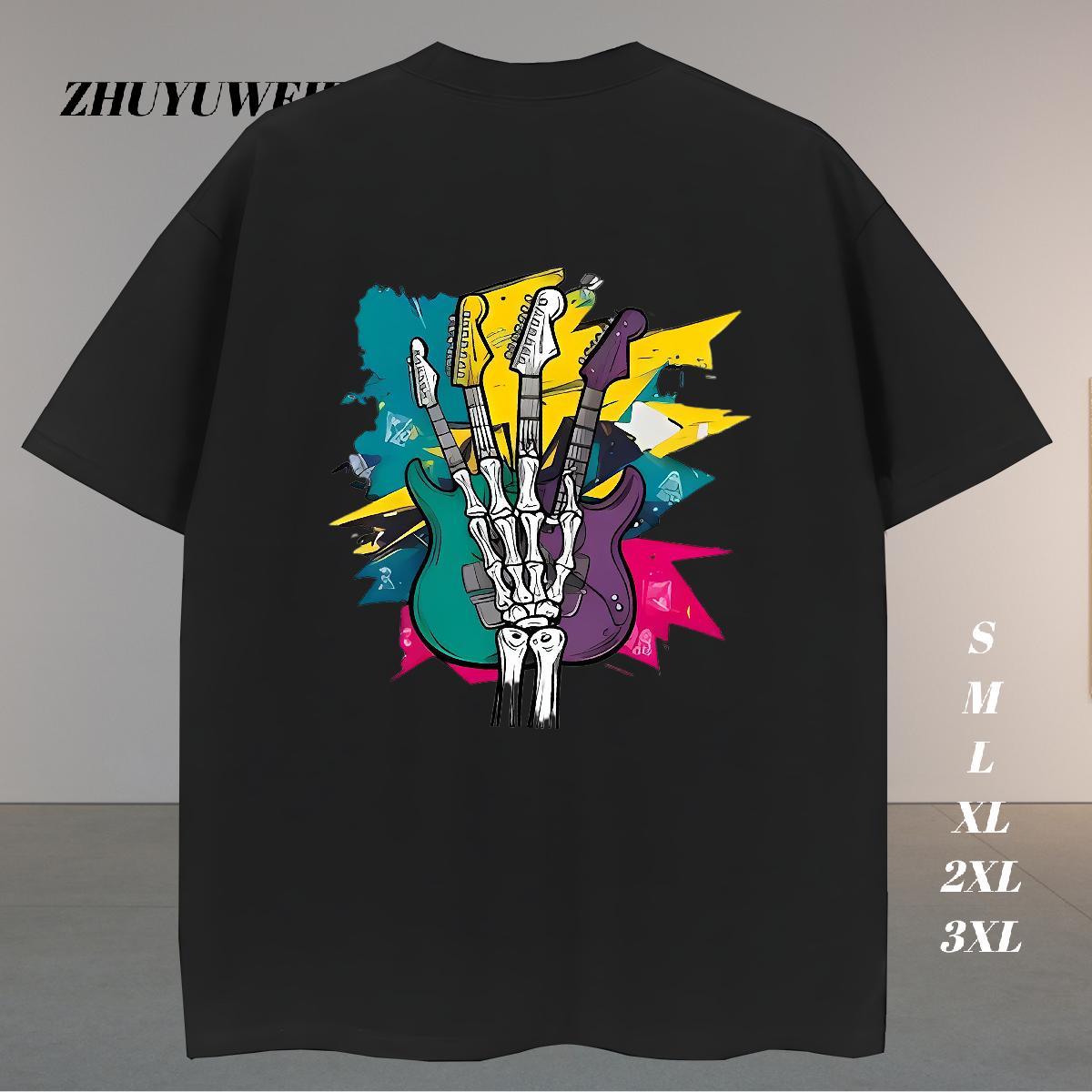 Popular Man T Shirts 100% Cotton 230g hand Sports Casual Anime Crew Neck Breathable Men Clothes T-Shirt New Arrival Top Tees