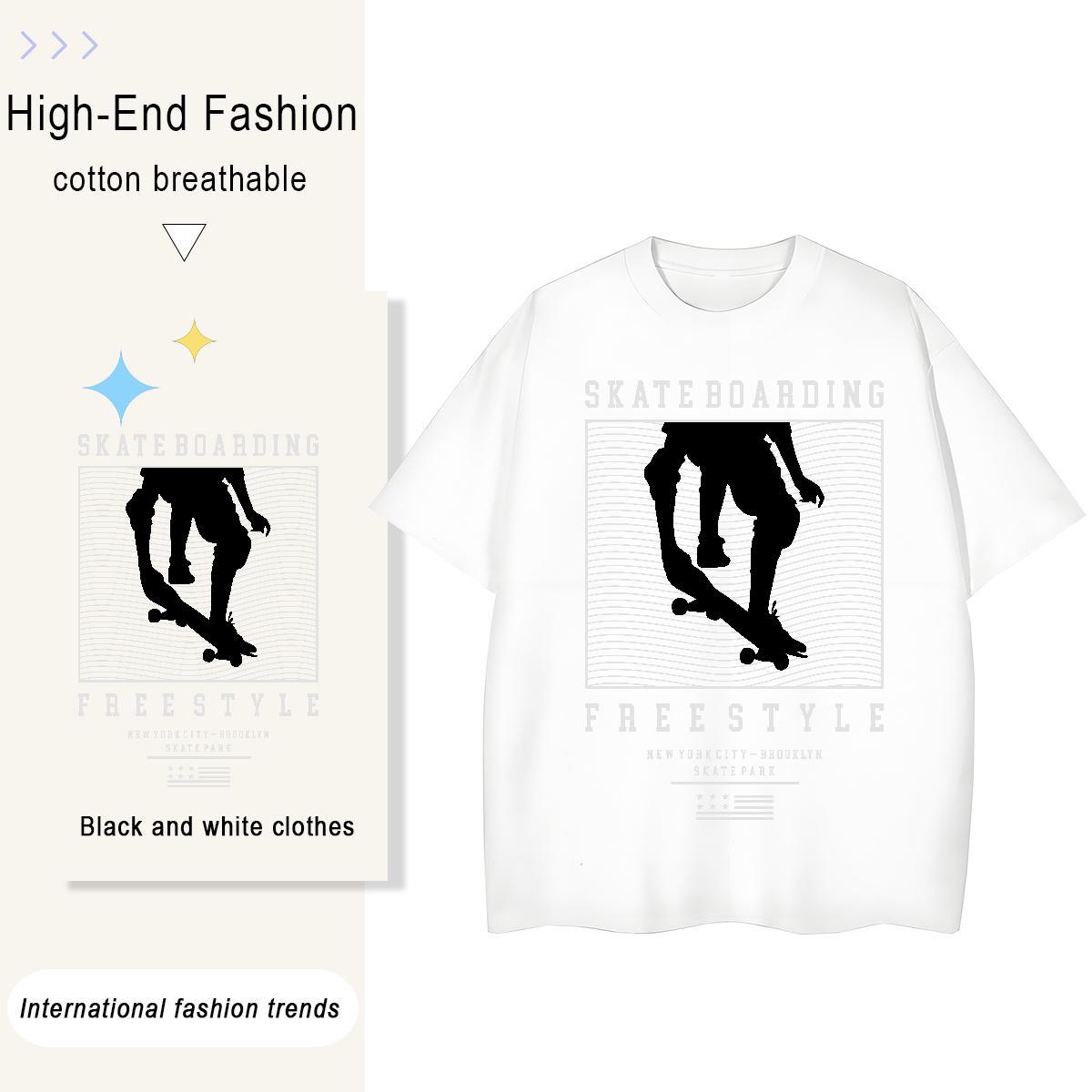 Lady Women Tees 230g Cotton icon Daily Wear T-Shirts for Women Breathable Crew Neck Custom Cartoon Clothes