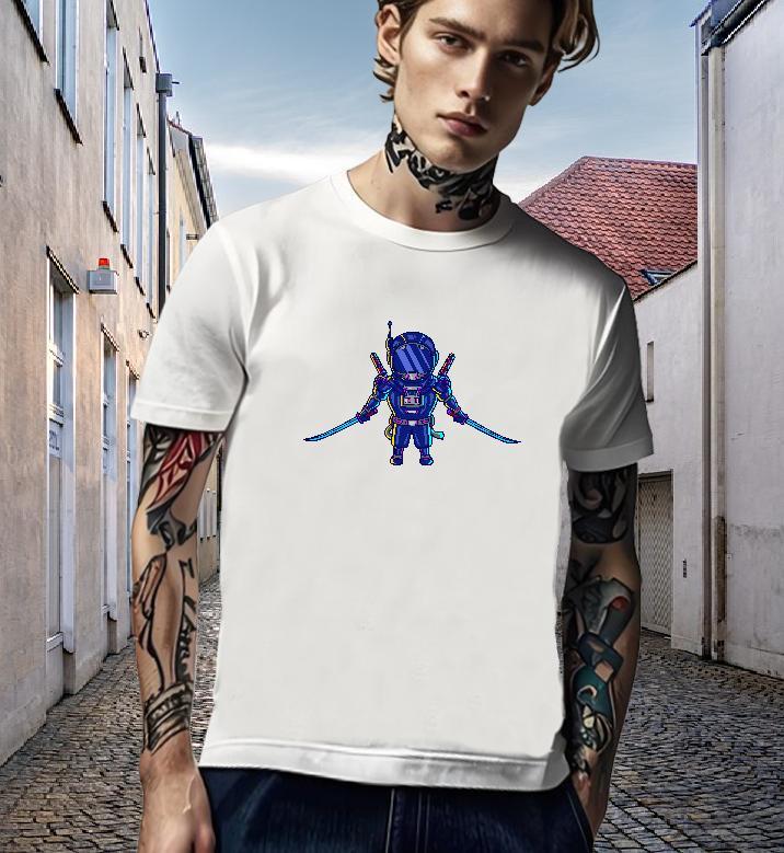 Wholesale Mens T Shirts 100% Cotton 230g robot Casual Beach Custom Print Oversized Breathable Tshirts Fashion Wear