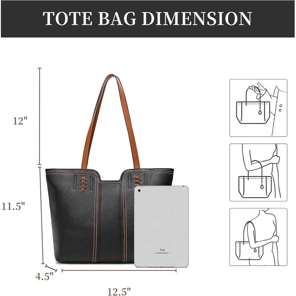 Women's Top Handle Tote Bag Satchel Purse