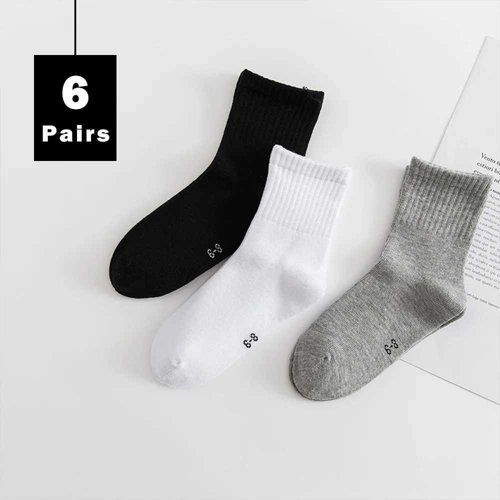 6 Pairs/Lot Children Socks Boy Girl Fashion Breathable Warm Autumn Winter High Quality 1-12Years Kids Birthday Gift CL240824