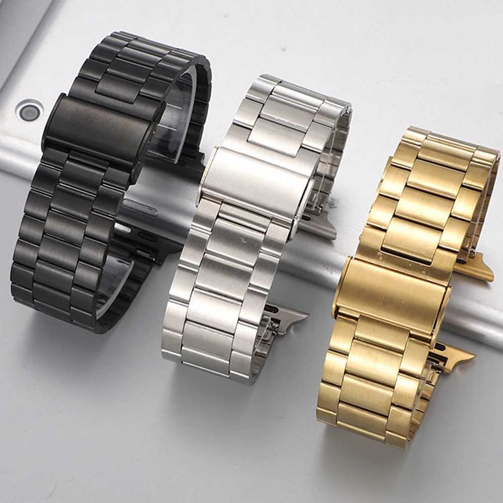 Suitable for Apple Watch Band Ultra 1/2 49mm 45mm 44mm 42mm 41mm 40mm 38mm stainless steel strap suitable for iWatch SE 9 8 7 6 5 4 2 1 bracelet W2408