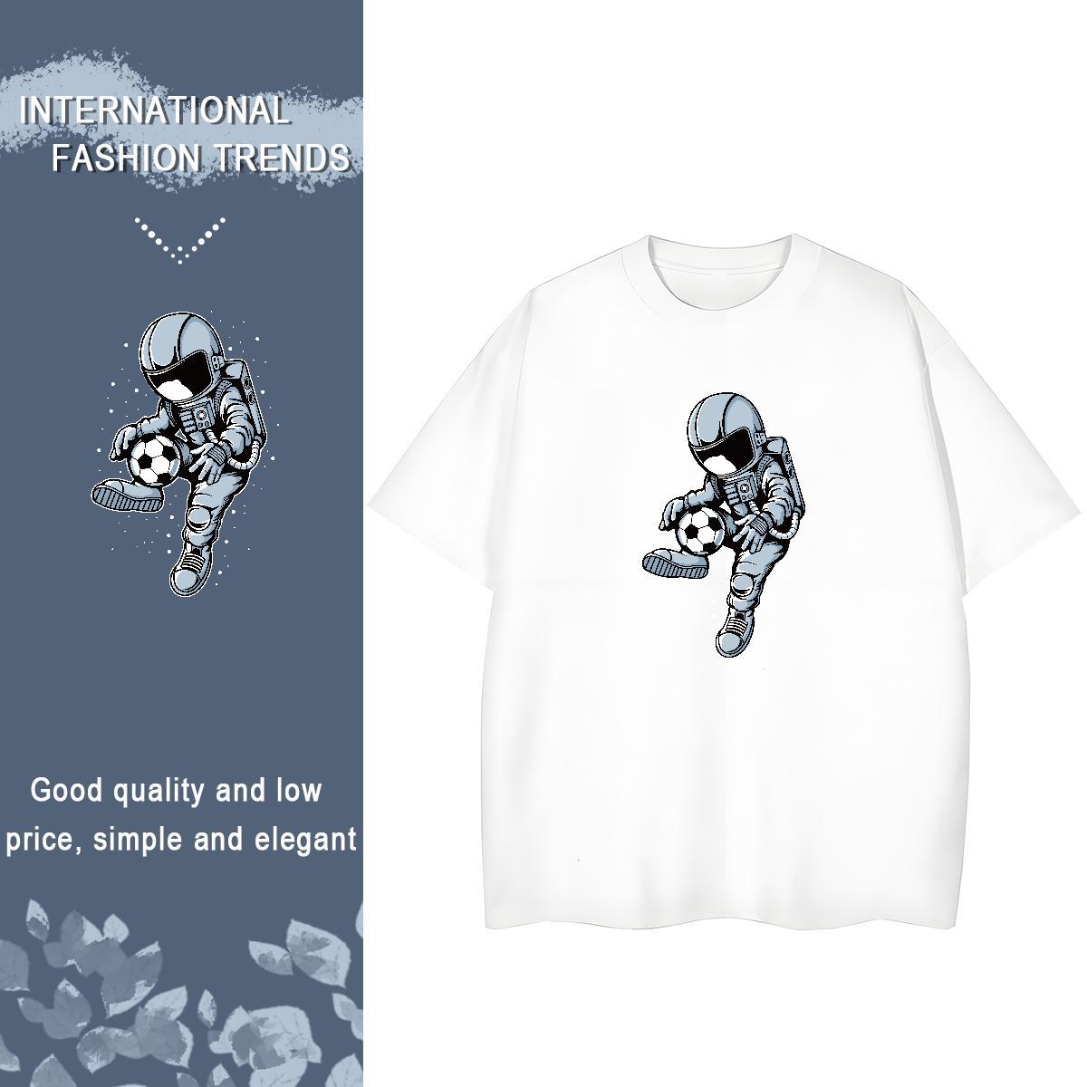 5A Women Tees 230g Cotton universe Daily Wear T Shirts Women Crew Neck Oversized L-4XL Tops Shirt