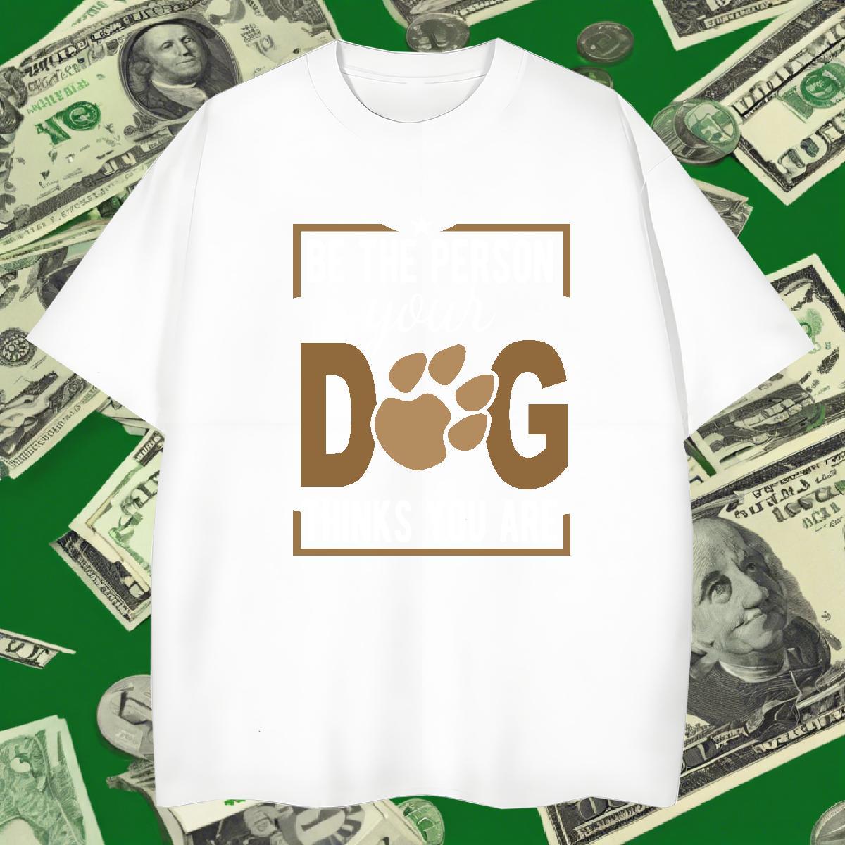 Wholesale T shirt 230g Cotton dog's paw Daily Outfit Customized Short Sleeve Soft Tshirts Free Shipping Tops