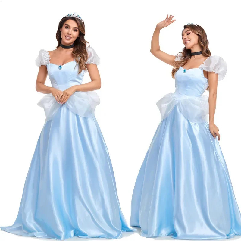 Female cosplay princess costume fairy tale sexy goddess long dress party Halloween fancy 240823