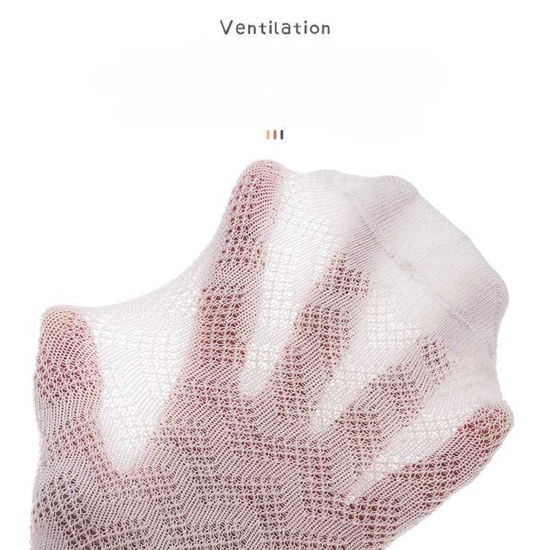 5 Double Set 2024 Spring/summer Season New Childrens Mesh Cute Cartoon Three-dimensional Girl Invisible Breathable Short Socks CL240824