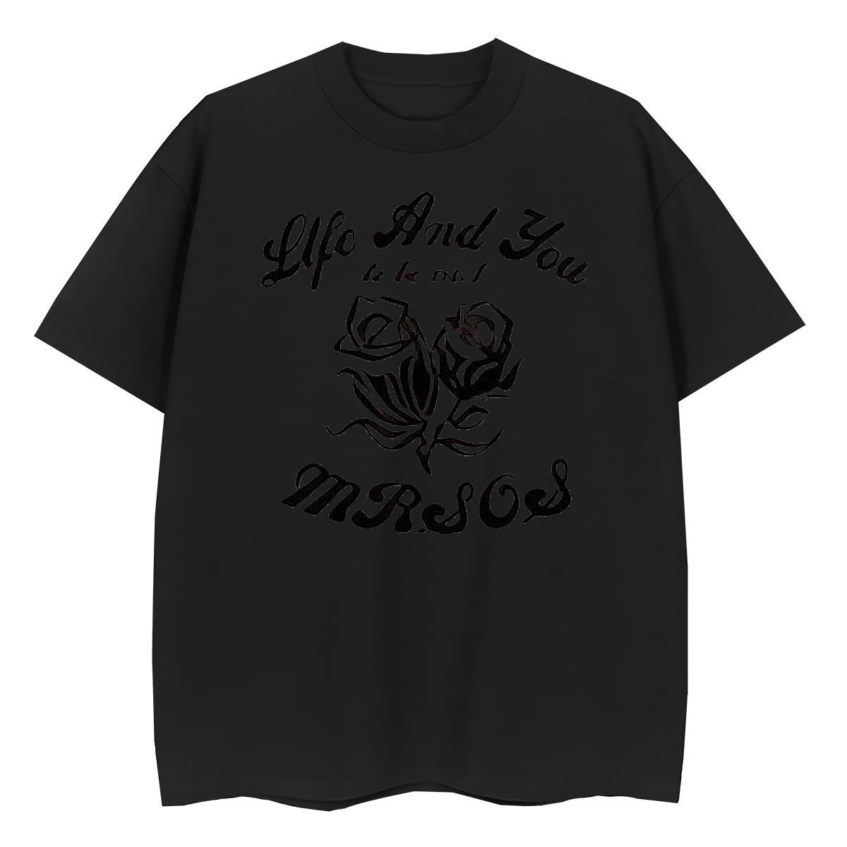 2024 Tshirt for Man Woman flower Street wear Hip Hop 230g 100% Cotton Tees Shirts Breathable Short Sleeve Loose Fit Mens T Shirts Custom Anime