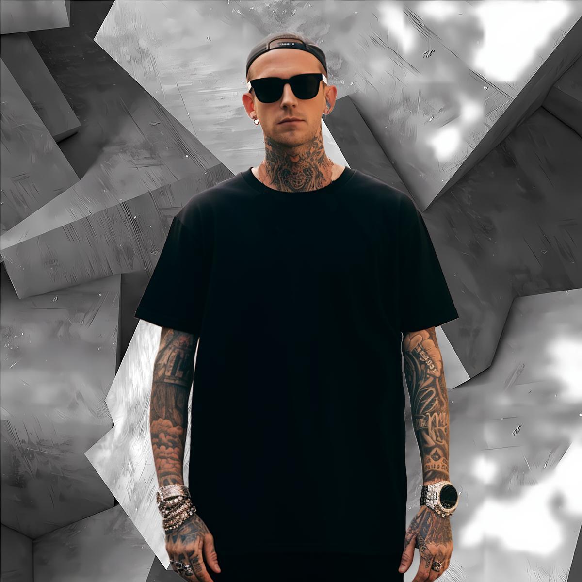 Classic T Shirts Men 230g Cotton eye of the devil Home Outdoor DIY Breathable Short Sleeve Couples T Shirts New Designer Tops