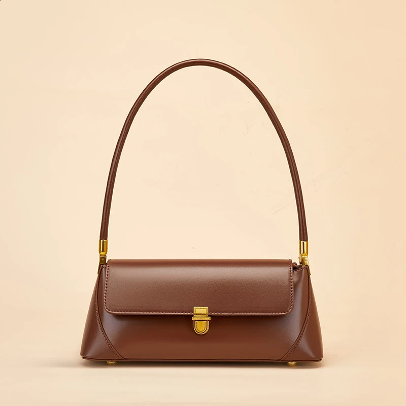 Cowhide Leather hot Underarm Shoulder Bag for Women - French Style Tote Handbag