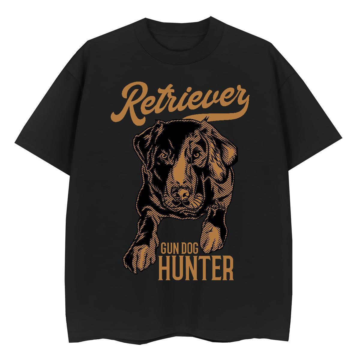 New Arrival Men Clothes T-Shirt dog Outdoor 230g Cotton Tshirts Breathable Popular T-Shirts for Men DIY Printed