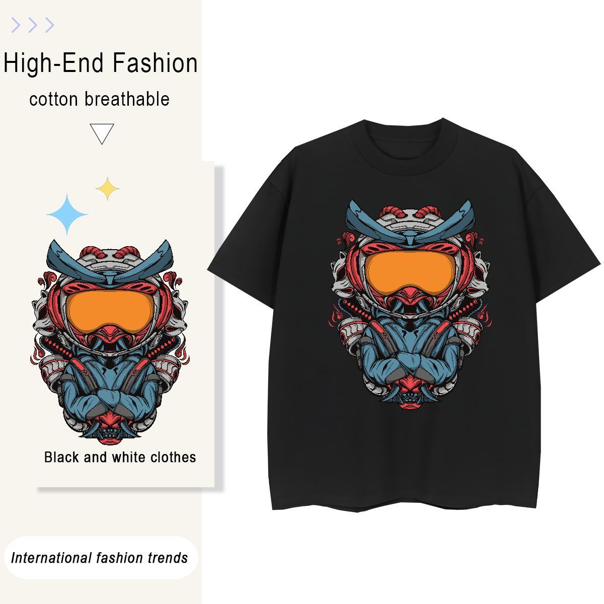 Lady Couples T Shirts 230g 100% Cotton universe Daily Wear Womens T Shirts Round Neck Short Sleeve DIY Logo Top Shirts