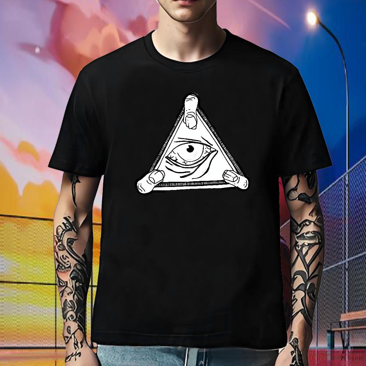 Free Shipping T-Shirts 230g Cotton eye of the devil Casual Daily Wear Custom Big Size Pure Cotton Men Clothes T-Shirt Fashion Designer Tee Shirt