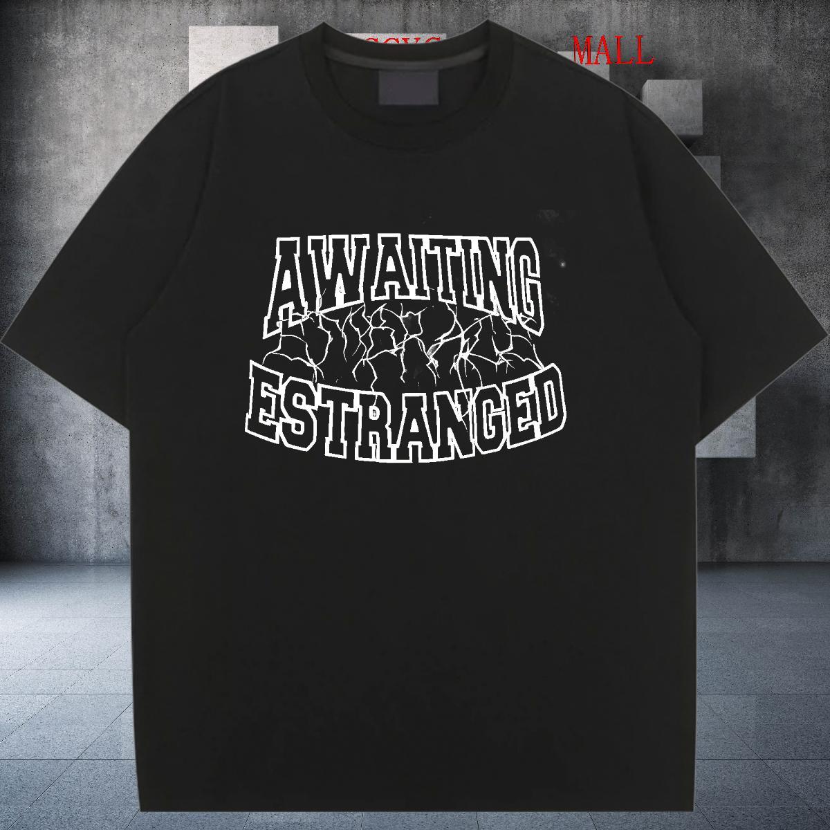Free Shipping Tshirt for Man Woman 230g 100% Cotton letter Street Wear Womens T Shirts Crew Neck Anime Print Clothes Shirt