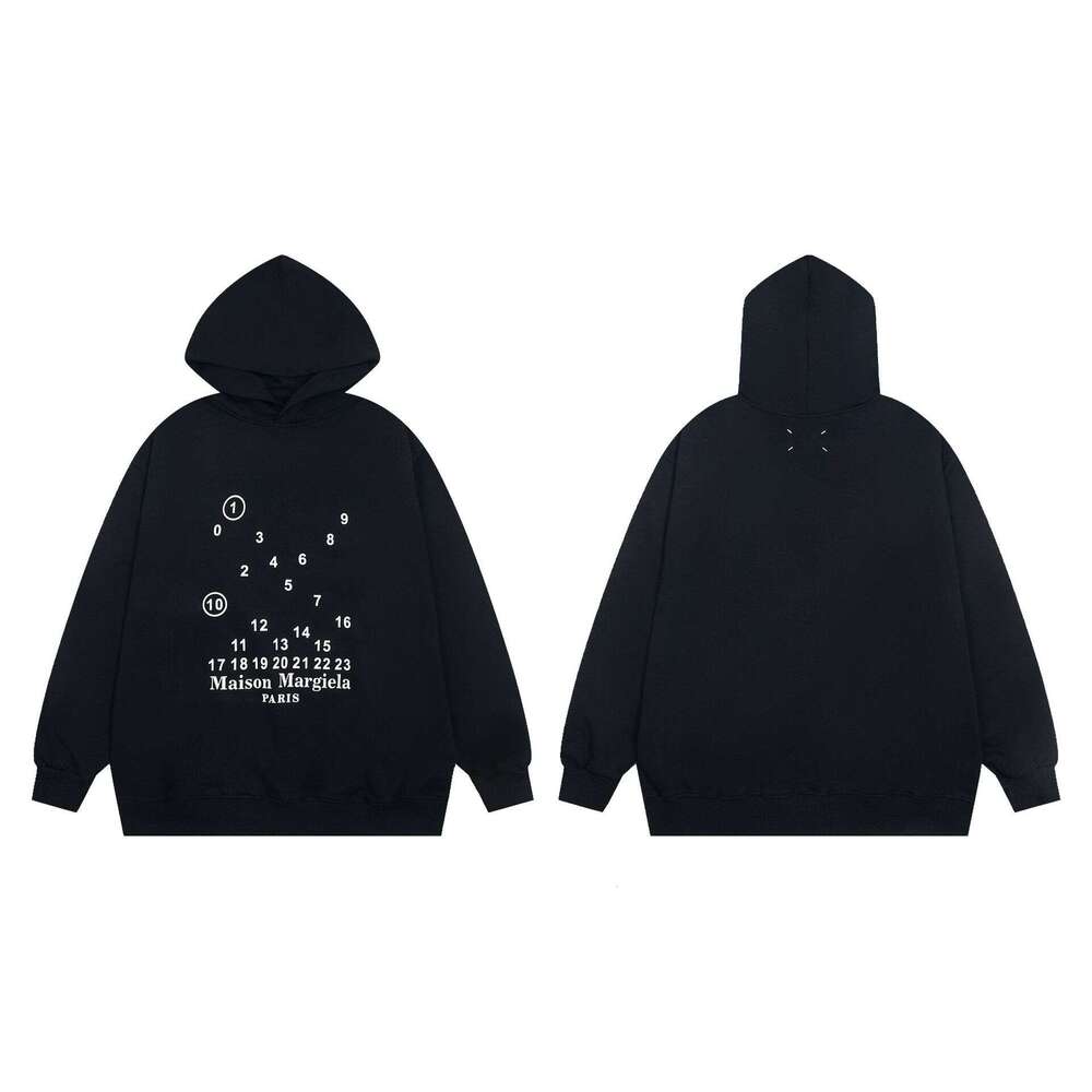 Trendy Maison MM6 high-quality unisex looped hoodie sweatshirt Sporting Jacket Versatile, Breathable & Windproof Outdoor Gear