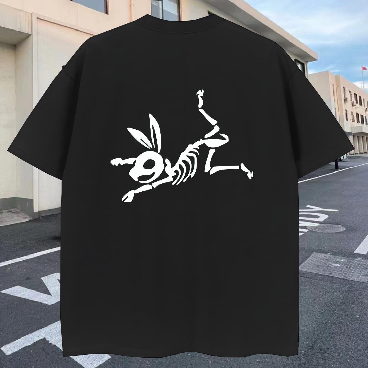 Popular Man T Shirts 100% Cotton 230g skull Sports Casual Custom Cartoon O Neck Short Sleeves Mens Tshirts Stylist Clothings