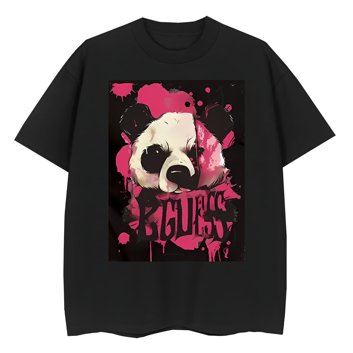 Fashion Design Men Tops Tees panda High Street Hip Hop 230g Pure Cotton Polos Breathable Short Sleeve Wholesale T Shirts Men Graphic