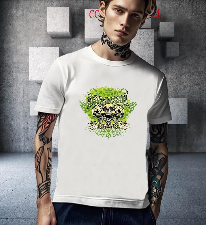 Free Shipping Men T Shirts 230g Pure Cotton skull Anime Printing Street DIY Logo Oversized O-Neck Short Sleeve Men Tops Tees 2024 Summer Tops Shirt