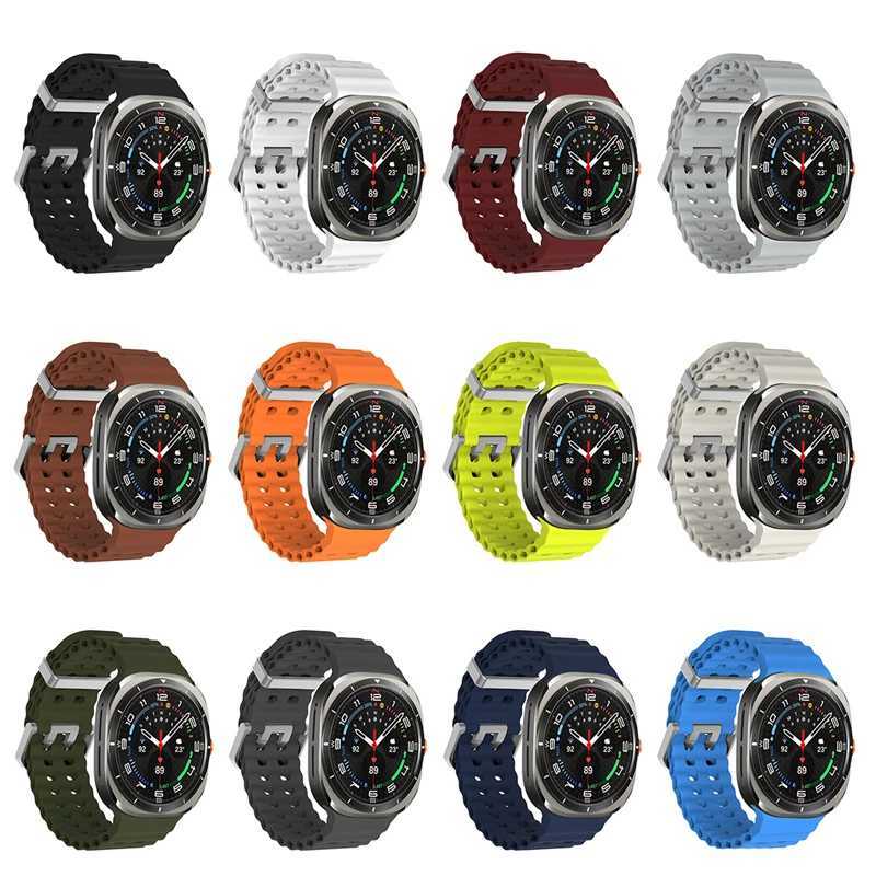 1 1. Suitable for Samsung Galaxy Watch Ultra 47mm strap accessories sports silicone bracelet Correa suitable for Samsung Galaxy Ultra 47 W240824