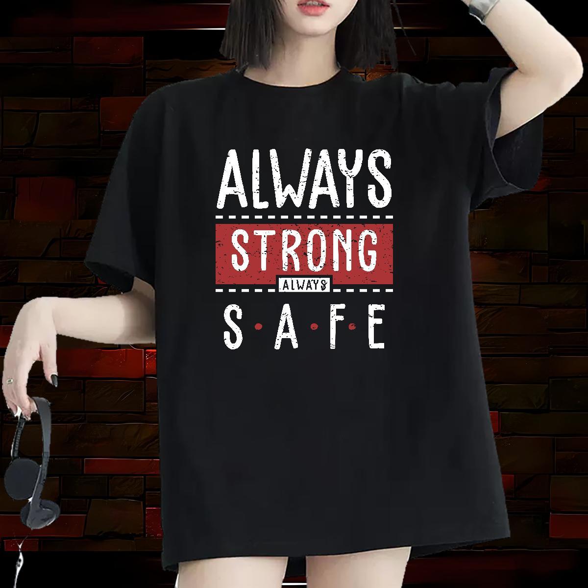 Soft Woman Tshirt 230g 100% Cotton letter Daily Outfit Women T Shirts Short sleeve Soft Cartoon Printing L-4XL Top Shirts