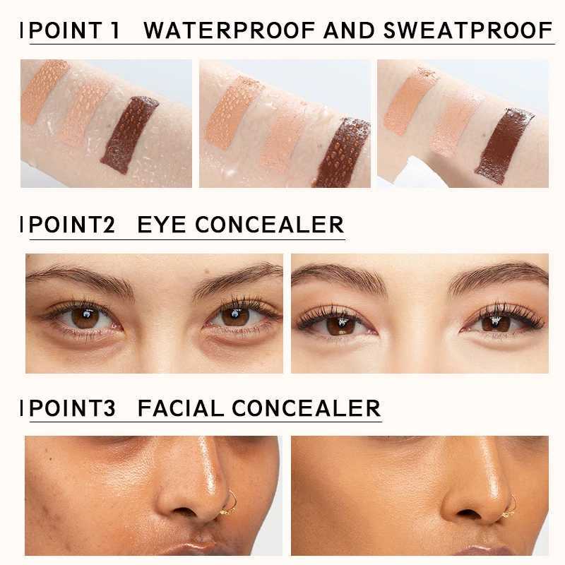 15 Colors Nude Makeup Facial Contour Concealer Cream Full Cover Waterproof Foundation Lasting Brighten BB Cream Base Cosmetics XJ250618