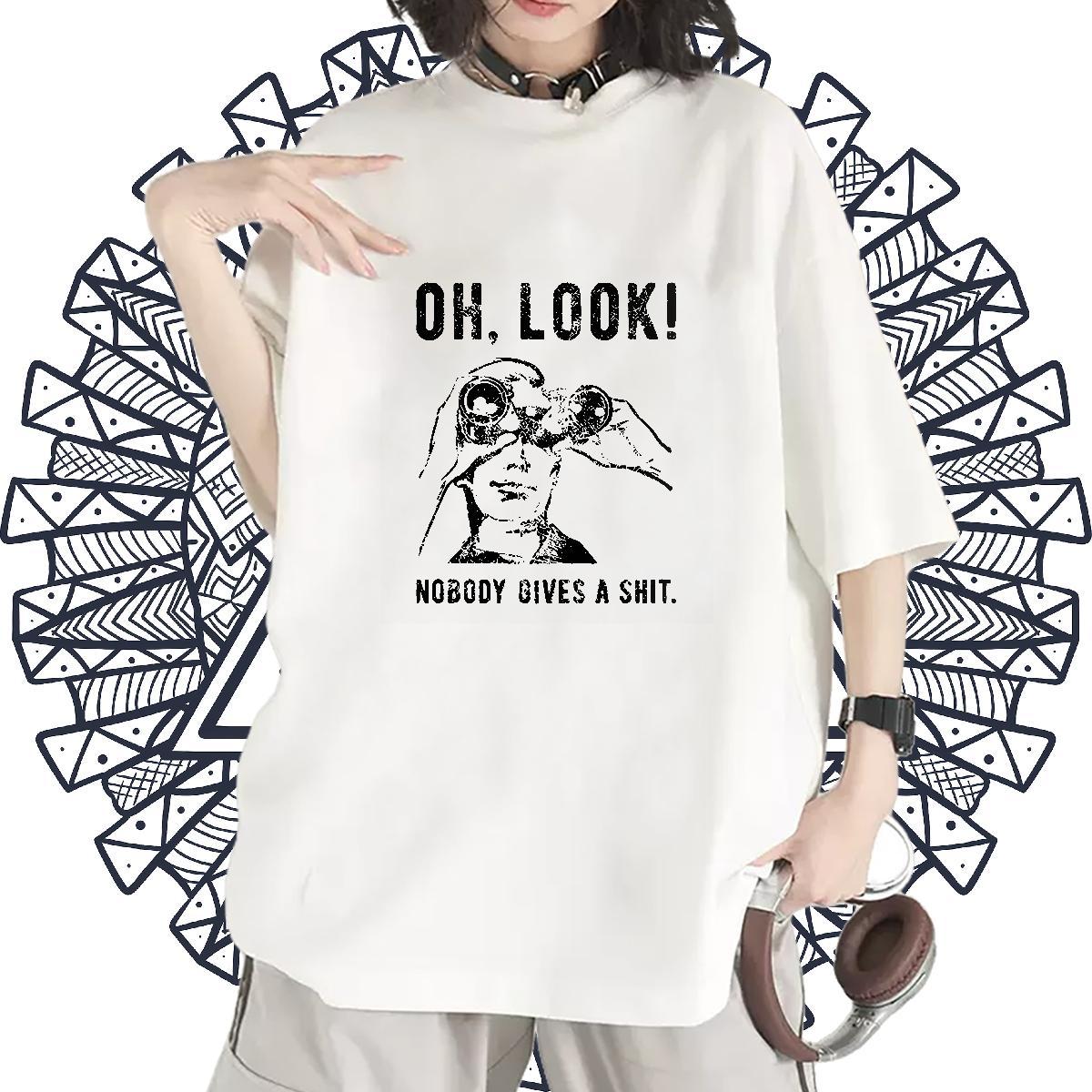 Soft Lady T shirt 230g 100% Cotton letter Daily Wear T Shirt For Woman Round Neck Short Sleeve DIY Anime Printed Clothes