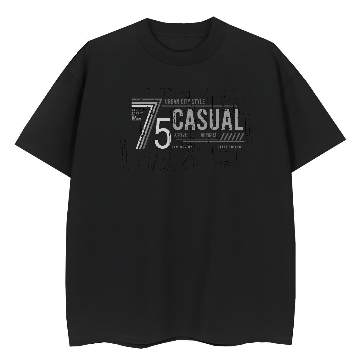 Comfortable T shirt 230g Pure Cotton letter Daily Wear Anime O-Neck Short Sleeve Men Tops Tees Customized Tees Shirts