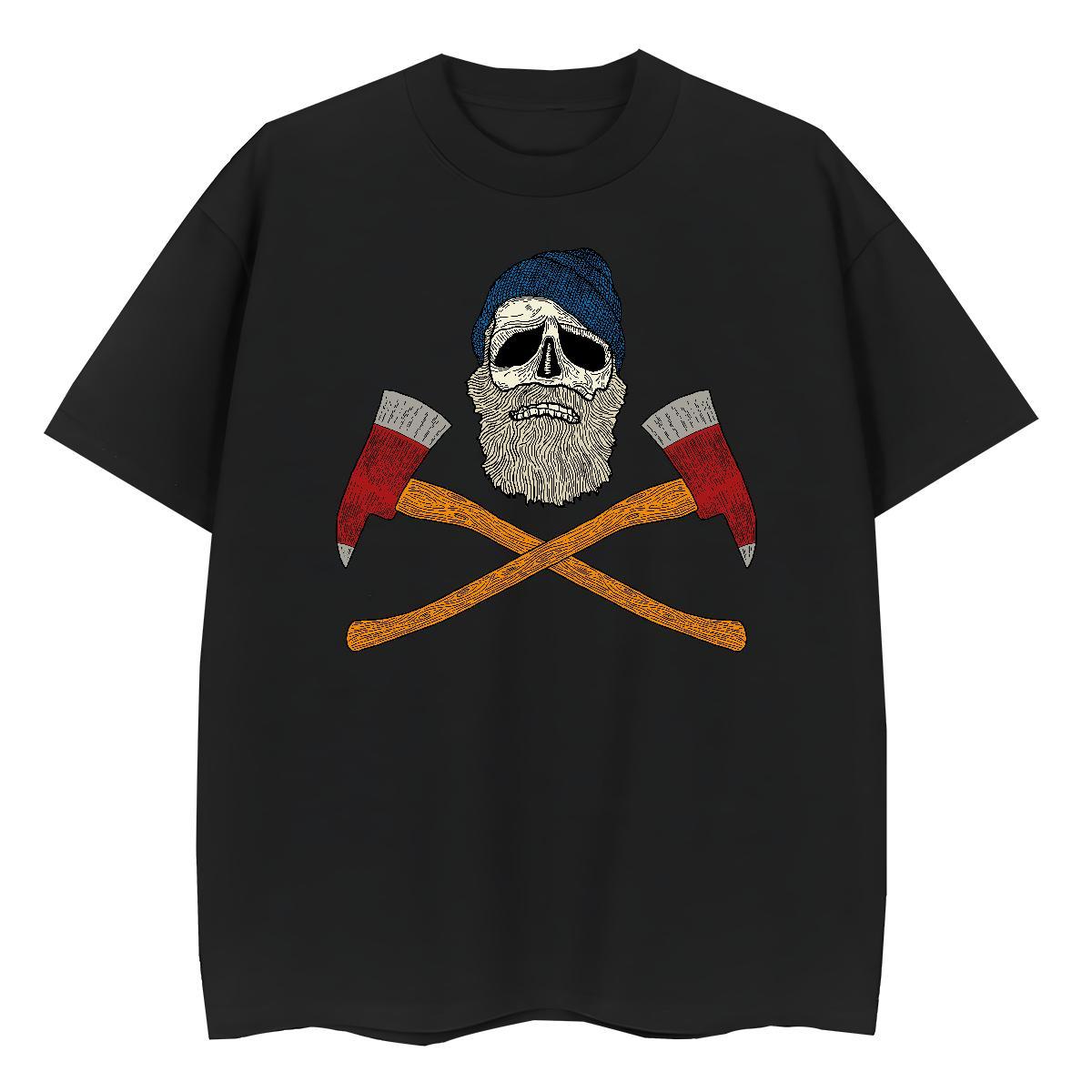 Designer Mens T Shirts 230g Cotton skull Casual Beach Customized Breathable Crew Neck Tshirt for Man Woman Fashion Designer Tops Tees