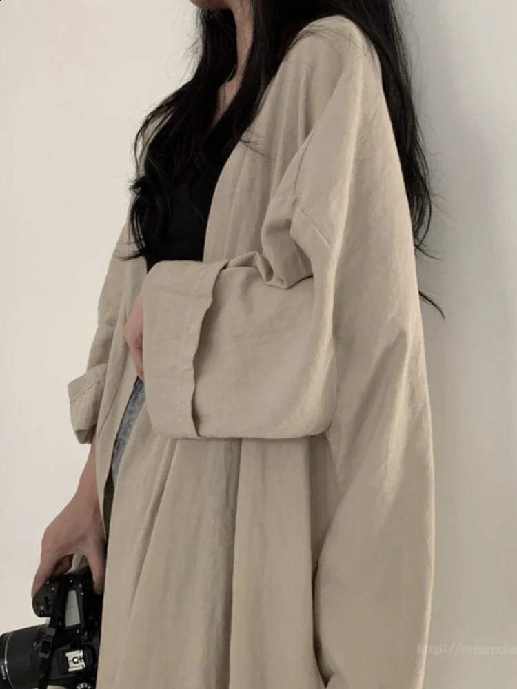 Summer Korean Style Womens Long Sleeve Cardigan Shirt with Sun Protection Loose Solid Color Thin Breathable Casual Jacket 240823