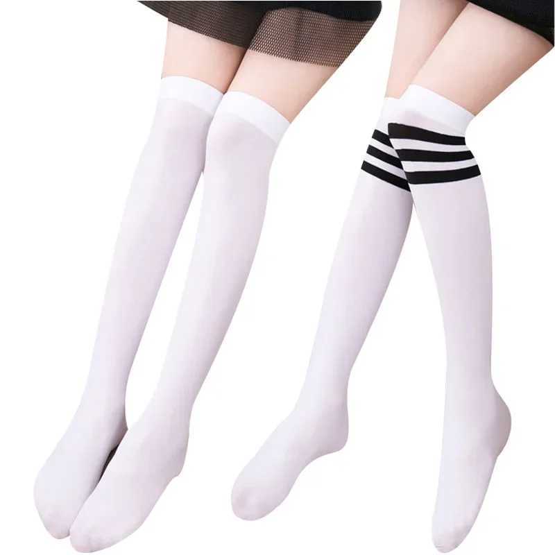 Baby Boys Girls Sports Knee High Long Socks Velvet Thin Breathable Stripe Soft Kids Sock Children School Uniform Socks CL240825